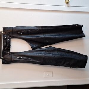 Leather king mens XXL motorcycle chaps